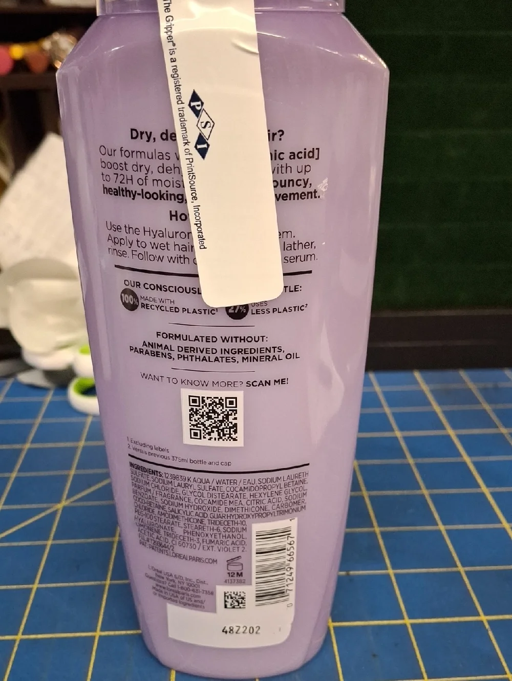 L'Oréal Elvive Hyaluron Plump Hydrating Shampoo -374ml New